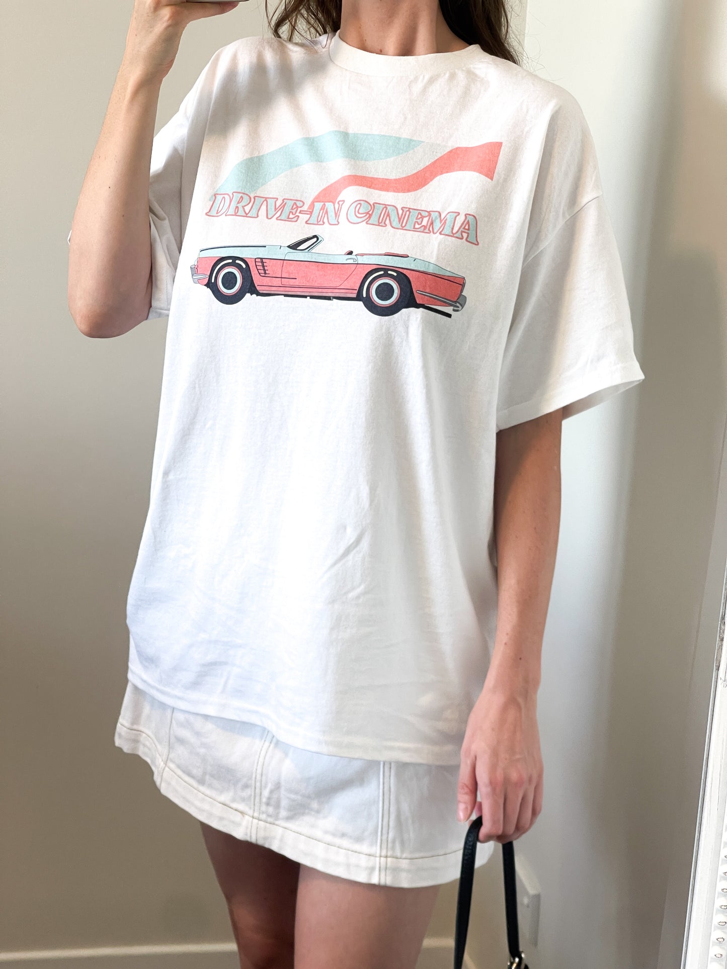 Retro Drive-in | White Graphic T-Shirt