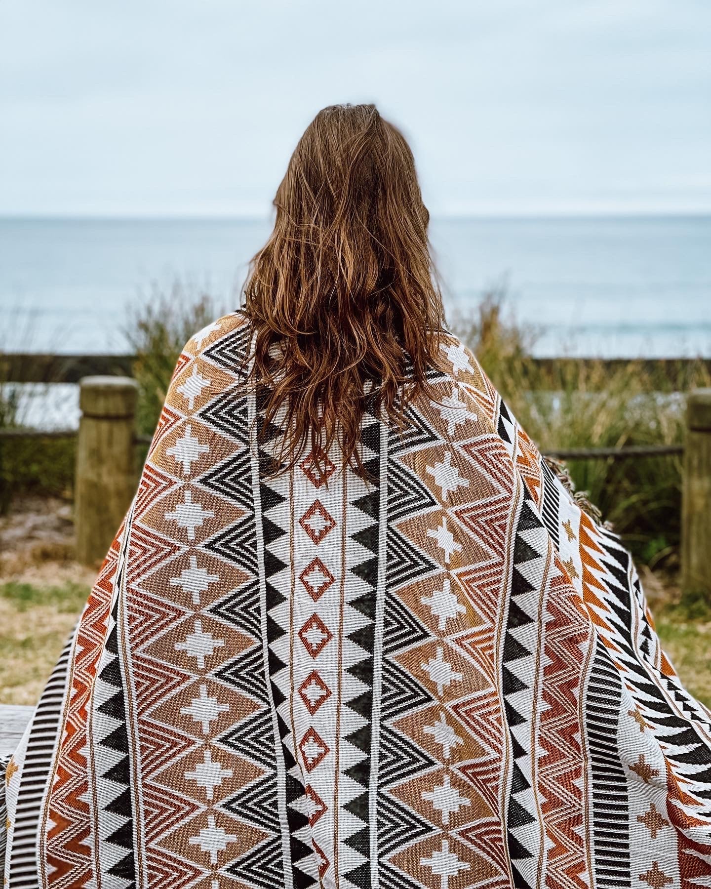 SAHARA - Blanket 130 x 160 | Boho Throw Rug