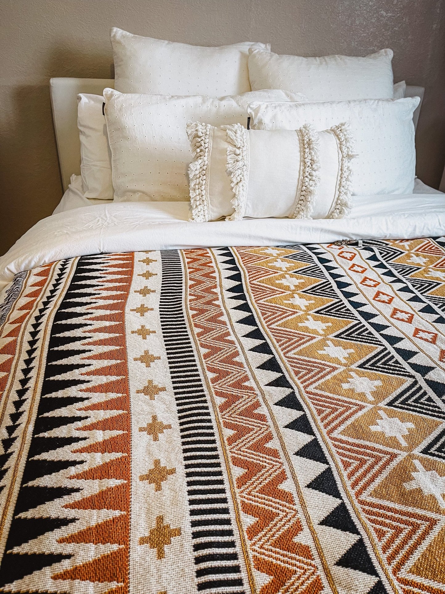 SAHARA - Blanket 130 x 160 | Boho Throw Rug - Line to Luna - Boho Throw Rugs & Macrame Decor | NZ Gifts