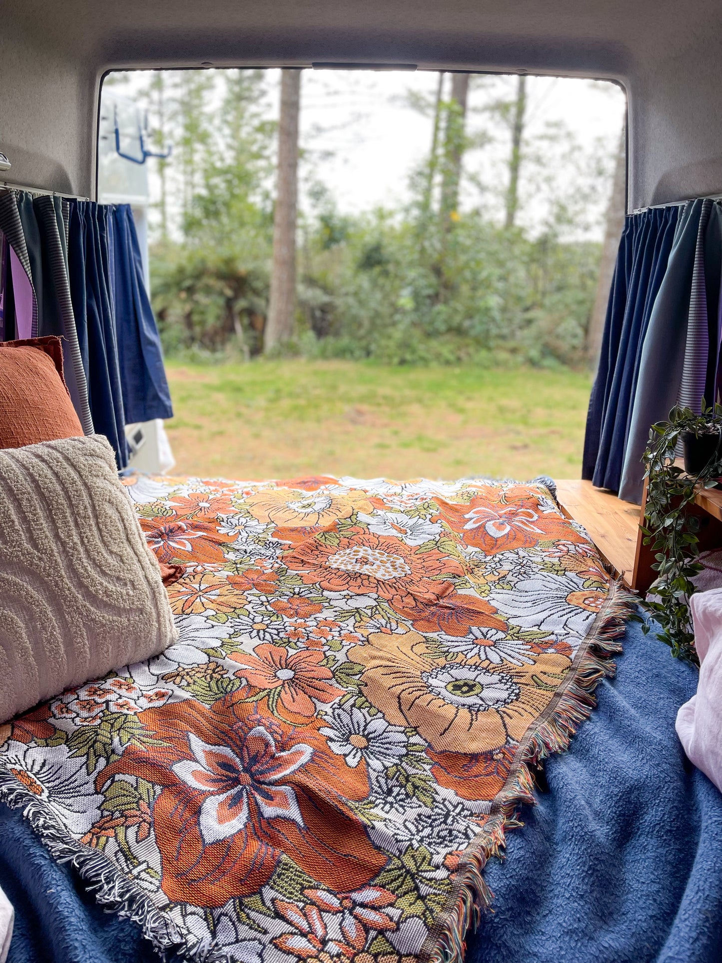 WILDFLOWER - Blanket | 130 x 160 Boho Throw Rug