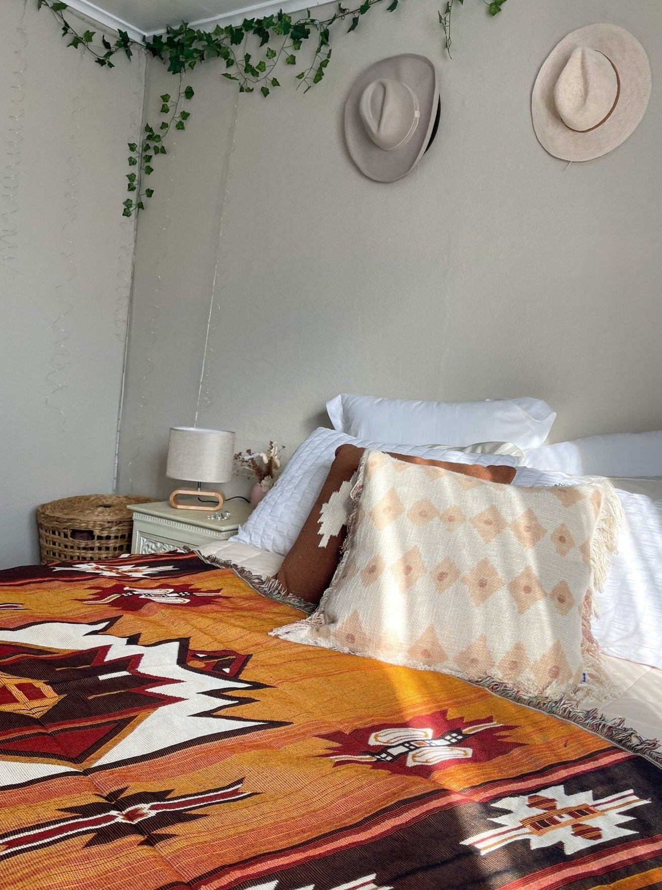 INDIE CHILD - 100% Recycled Cotton Blanket | 120 x 150 Boho Throw Rug - Line to Luna - Boho Throw Rugs & Macrame Decor | NZ Gifts